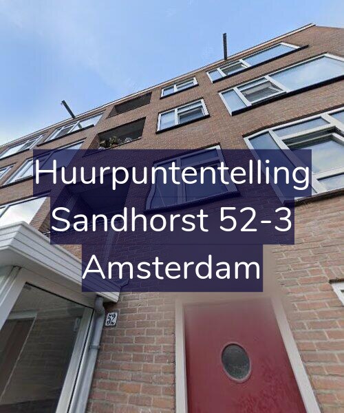 Foto gevel Huurpuntentelling voor Sandhorst 52-3, Amsterdam