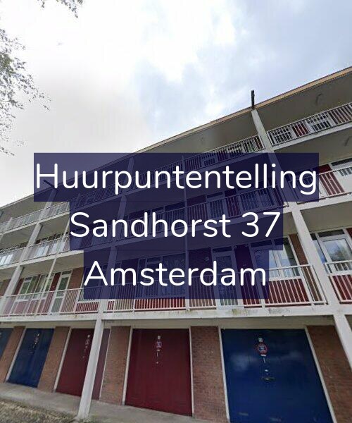 Foto gevel Huurpuntentelling voor Sandhorst 37, Amsterdam