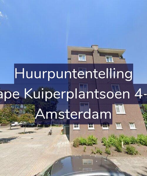 Foto gevel Huurpuntentelling voor Sape Kuiperplantsoen 4-H, Amsterdam
