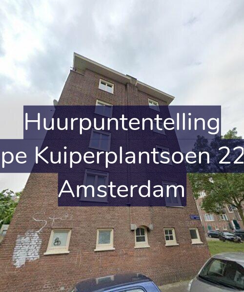 Foto gevel Huurpuntentelling voor Sape Kuiperplantsoen 22-1, Amsterdam