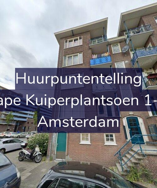 Foto gevel Huurpuntentelling voor Sape Kuiperplantsoen 1-H, Amsterdam