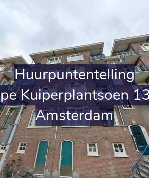 Foto gevel Huurpuntentelling voor Sape Kuiperplantsoen 13-1, Amsterdam