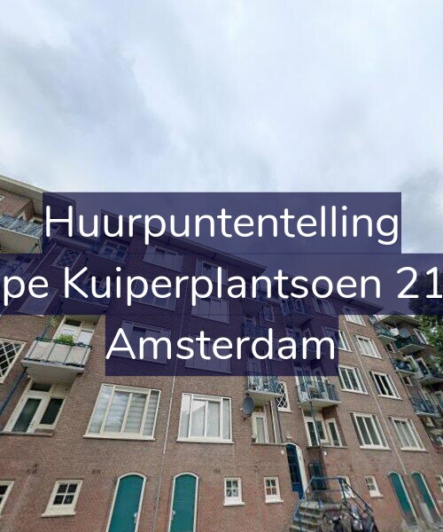 Foto gevel Huurpuntentelling voor Sape Kuiperplantsoen 21-2, Amsterdam