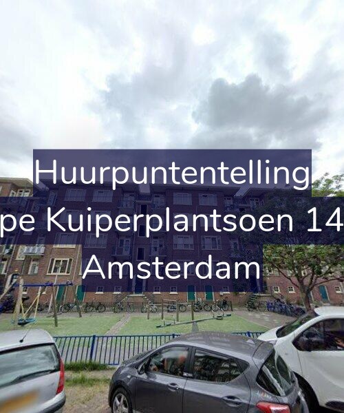 Foto gevel Huurpuntentelling voor Sape Kuiperplantsoen 14-H, Amsterdam