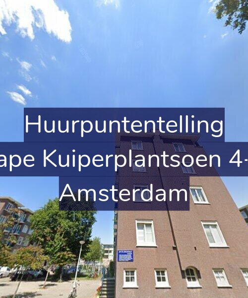Foto gevel Huurpuntentelling voor Sape Kuiperplantsoen 4-3, Amsterdam