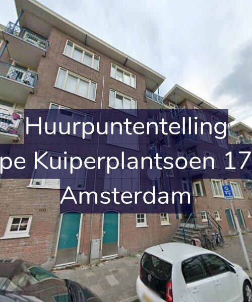 Foto gevel Huurpuntentelling voor Sape Kuiperplantsoen 17-H, Amsterdam