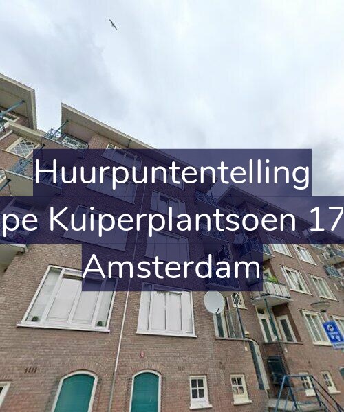 Foto gevel Huurpuntentelling voor Sape Kuiperplantsoen 17-3, Amsterdam