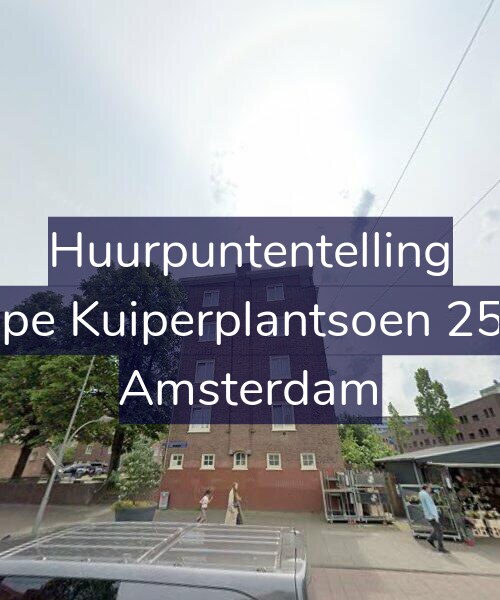 Foto gevel Huurpuntentelling voor Sape Kuiperplantsoen 25-1, Amsterdam