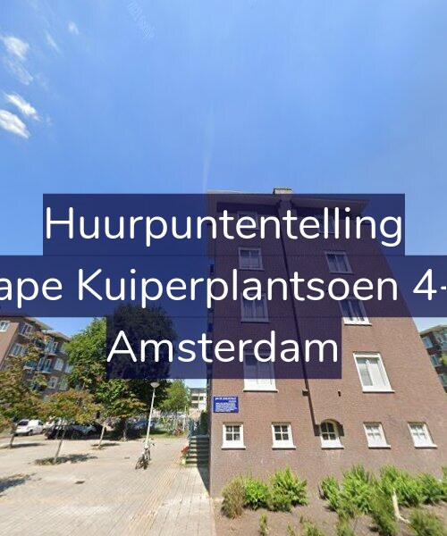 Foto gevel Huurpuntentelling voor Sape Kuiperplantsoen 4-1, Amsterdam