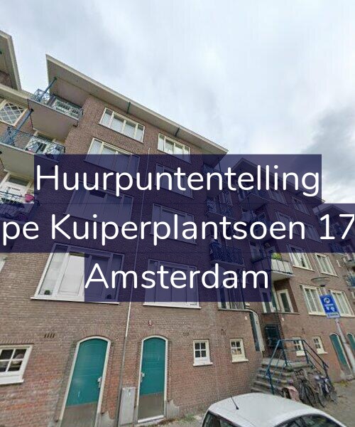 Foto gevel Huurpuntentelling voor Sape Kuiperplantsoen 17-1, Amsterdam