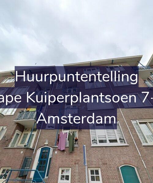 Foto gevel Huurpuntentelling voor Sape Kuiperplantsoen 7-3, Amsterdam