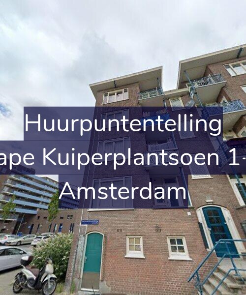 Foto gevel Huurpuntentelling voor Sape Kuiperplantsoen 1-1, Amsterdam