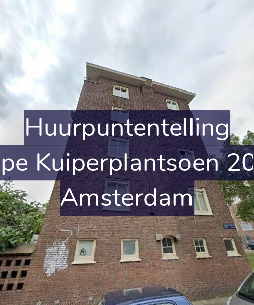 Foto gevel Huurpuntentelling voor Sape Kuiperplantsoen 20-1, Amsterdam
