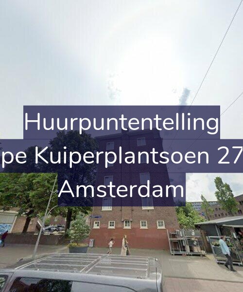 Foto gevel Huurpuntentelling voor Sape Kuiperplantsoen 27-1, Amsterdam