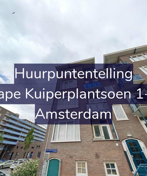 Foto gevel Huurpuntentelling voor Sape Kuiperplantsoen 1-2, Amsterdam