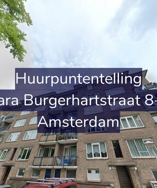 Foto gevel Huurpuntentelling voor Sara Burgerhartstraat 8-2, Amsterdam