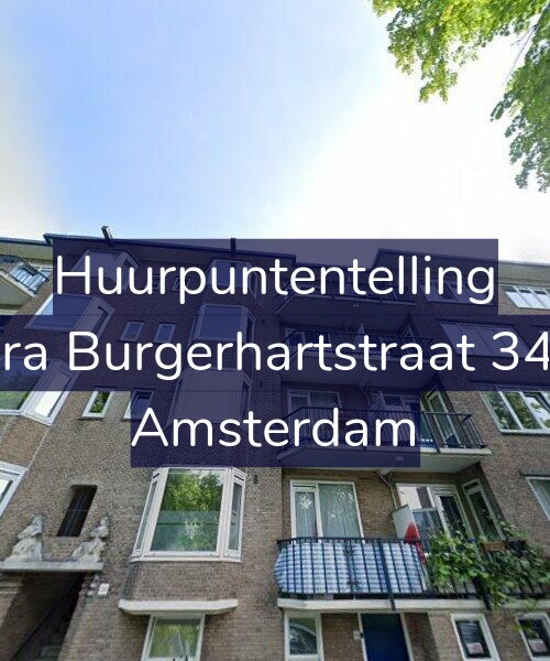 Foto gevel Huurpuntentelling voor Sara Burgerhartstraat 34-3, Amsterdam