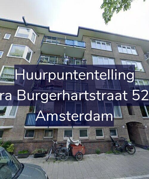 Foto gevel Huurpuntentelling voor Sara Burgerhartstraat 52-H, Amsterdam