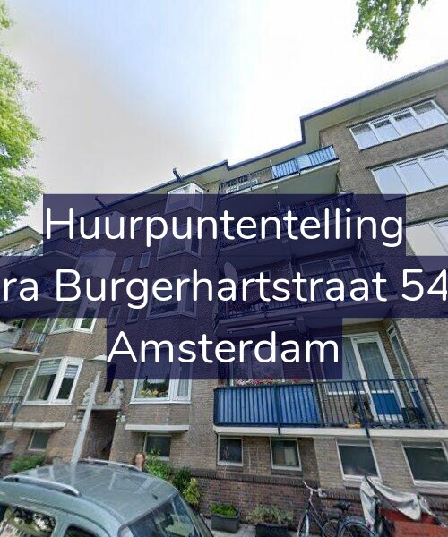 Foto gevel Huurpuntentelling voor Sara Burgerhartstraat 54-1, Amsterdam