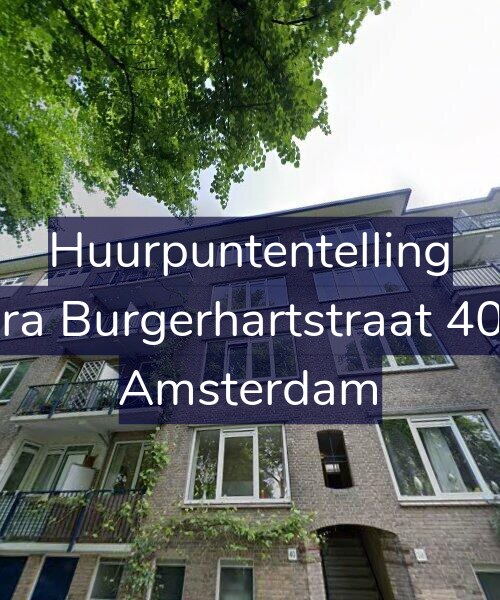 Foto gevel Huurpuntentelling voor Sara Burgerhartstraat 40-2, Amsterdam