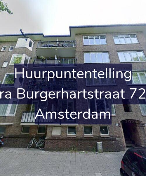Foto gevel Huurpuntentelling voor Sara Burgerhartstraat 72-H, Amsterdam