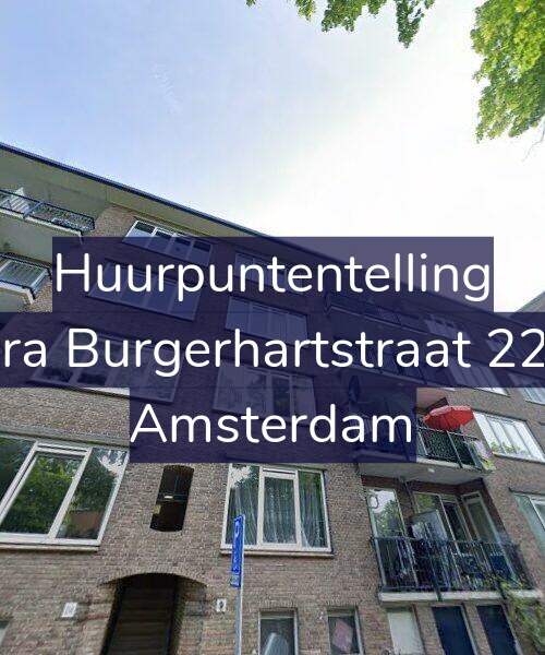 Foto gevel Huurpuntentelling voor Sara Burgerhartstraat 22-2, Amsterdam