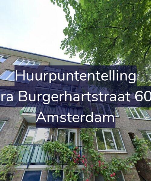 Foto gevel Huurpuntentelling voor Sara Burgerhartstraat 60-3, Amsterdam