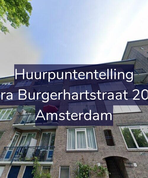 Foto gevel Huurpuntentelling voor Sara Burgerhartstraat 20-3, Amsterdam