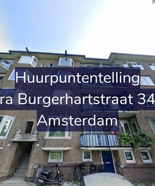 Foto gevel Huurpuntentelling voor Sara Burgerhartstraat 34-A, Amsterdam