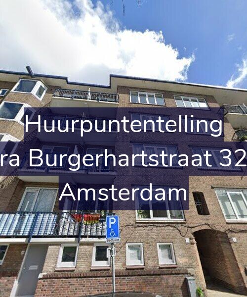 Foto gevel Huurpuntentelling voor Sara Burgerhartstraat 32-A, Amsterdam