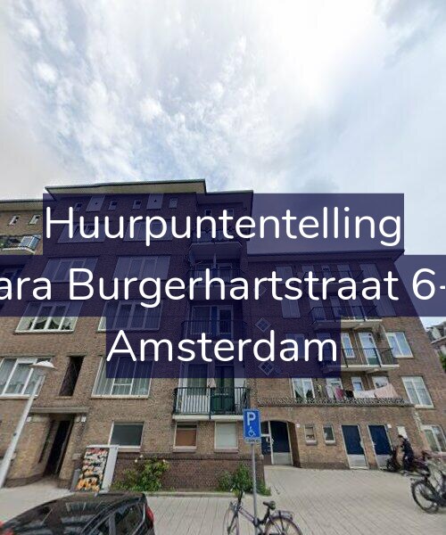 Foto gevel Huurpuntentelling voor Sara Burgerhartstraat 6-1, Amsterdam