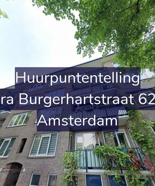 Foto gevel Huurpuntentelling voor Sara Burgerhartstraat 62-3, Amsterdam