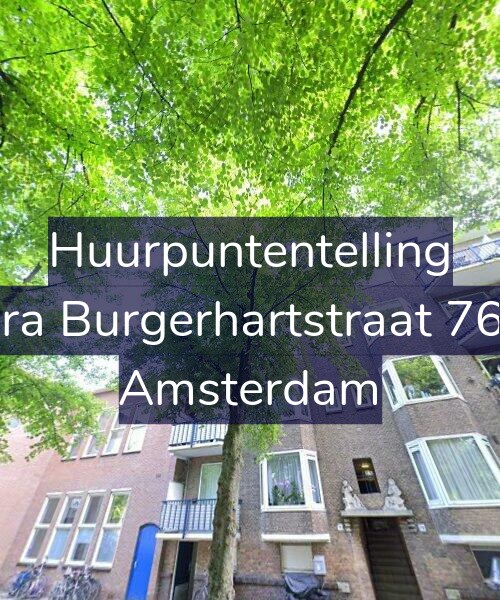 Foto gevel Huurpuntentelling voor Sara Burgerhartstraat 76-3, Amsterdam
