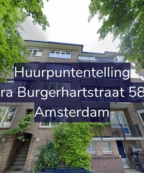 Foto gevel Huurpuntentelling voor Sara Burgerhartstraat 58-1, Amsterdam