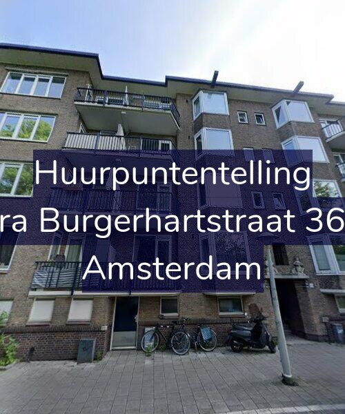 Foto gevel Huurpuntentelling voor Sara Burgerhartstraat 36-H, Amsterdam