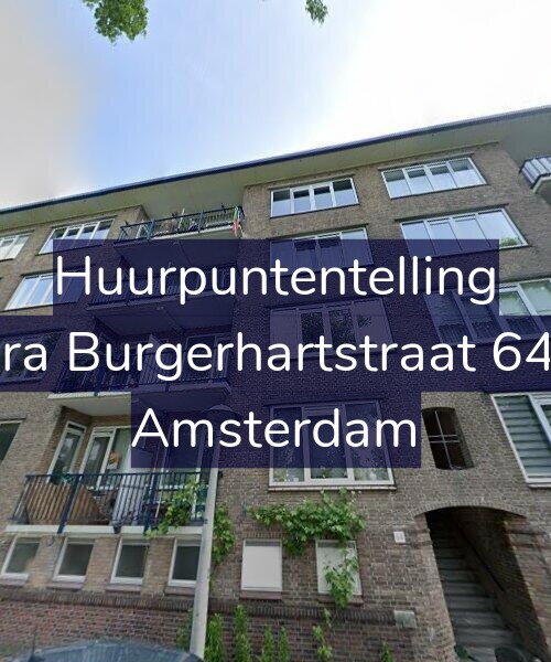 Foto gevel Huurpuntentelling voor Sara Burgerhartstraat 64-1, Amsterdam