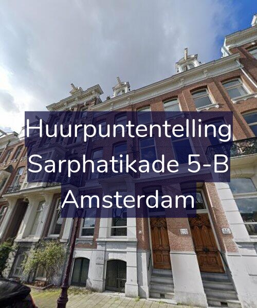 Foto gevel Huurpuntentelling voor Sarphatikade 5-B, Amsterdam