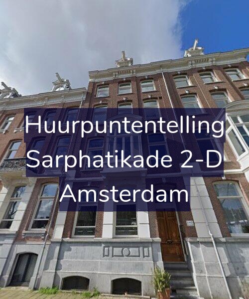 Foto gevel Huurpuntentelling voor Sarphatikade 2-D, Amsterdam