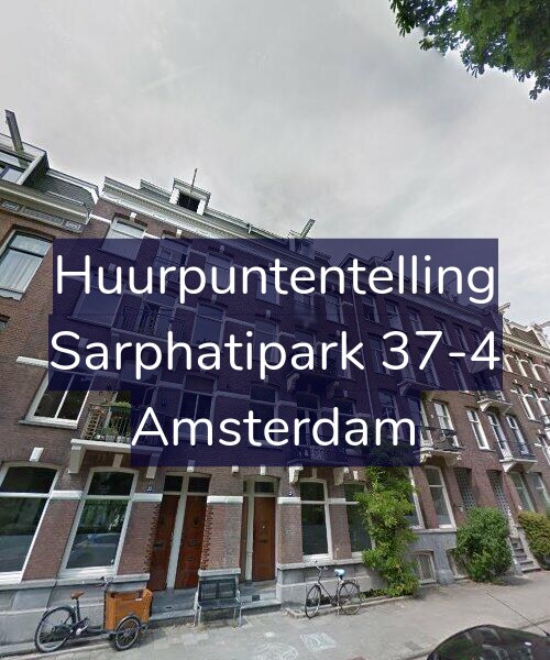 Foto gevel Huurpuntentelling voor Sarphatipark 37-4, Amsterdam