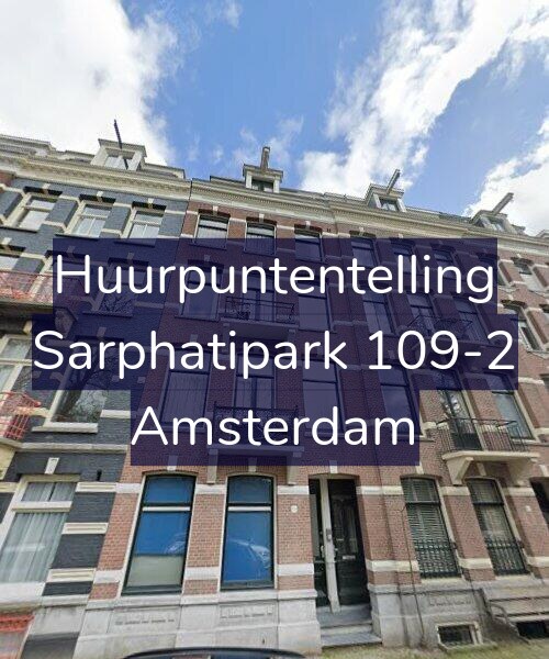Foto gevel Huurpuntentelling voor Sarphatipark 109-2, Amsterdam