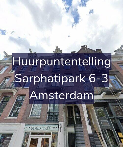 Foto gevel Huurpuntentelling voor Sarphatipark 6-3, Amsterdam