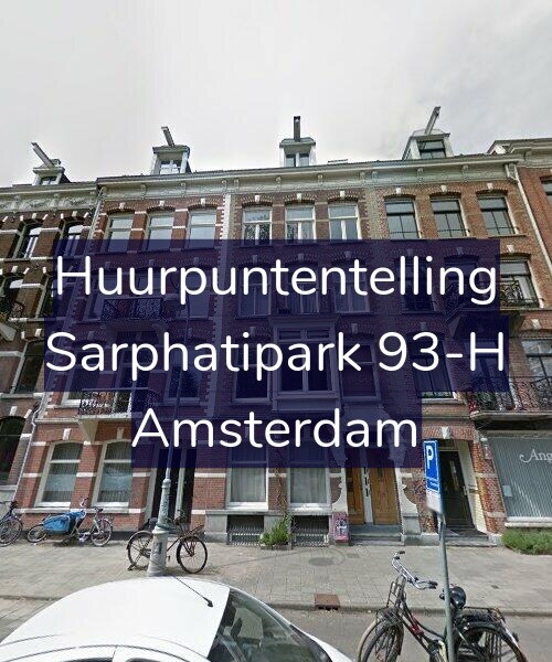 Foto gevel Huurpuntentelling voor Sarphatipark 93-H, Amsterdam
