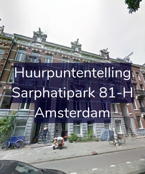 Foto gevel Huurpuntentelling voor Sarphatipark 81-H, Amsterdam