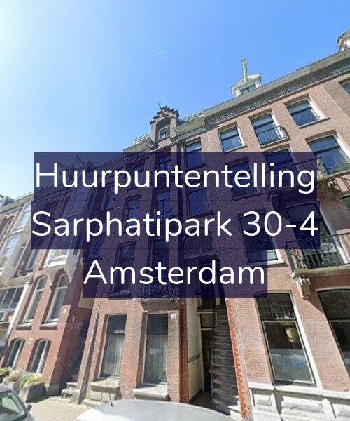 Foto gevel Huurpuntentelling voor Sarphatipark 30-4, Amsterdam