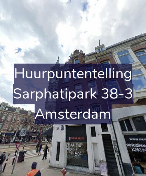 Foto gevel Huurpuntentelling voor Sarphatipark 38-3, Amsterdam