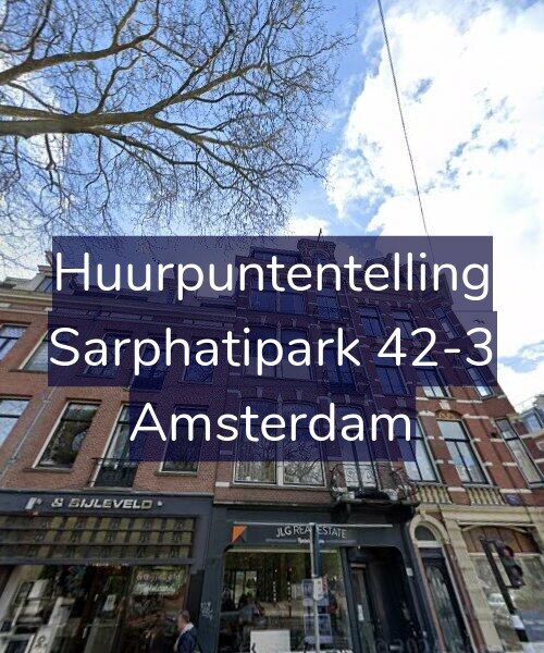 Foto gevel Huurpuntentelling voor Sarphatipark 42-3, Amsterdam