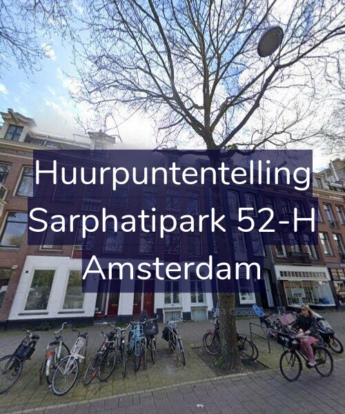 Foto gevel Huurpuntentelling voor Sarphatipark 52-H, Amsterdam
