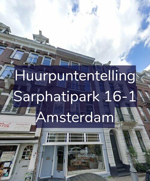 Foto gevel Huurpuntentelling voor Sarphatipark 16-1, Amsterdam