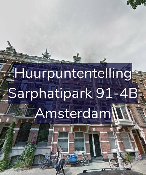 Foto gevel Huurpuntentelling voor Sarphatipark 91-4B, Amsterdam