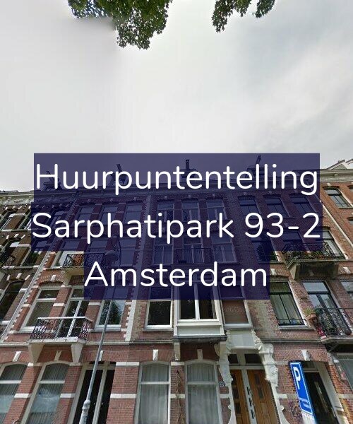 Foto gevel Huurpuntentelling voor Sarphatipark 93-2, Amsterdam